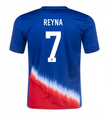 Forenede Stater Giovanni Reyna #7 Replika Udebanetrøje Copa America 2024 Kortærmet